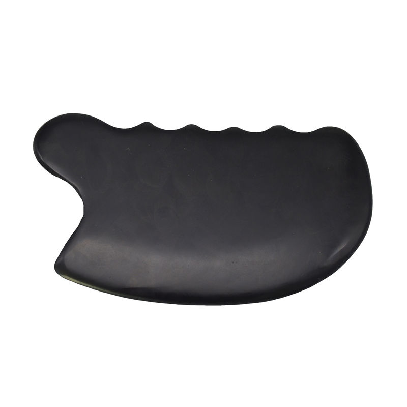 Get a Youthful Glow with Pure Natural Black Bian Stone Gua Sha Tool Massage Facial Cosmetic Lift Tighten Skin Whole Body