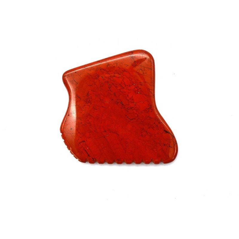 2024 Arrivals Red Jesper Gua Sha Massage Tool for Body Massage Polished Technical and OEM ODM Acceptance
