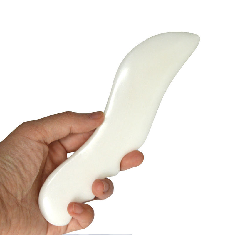 Body Massager White Jade Gua Sha Stone for Scraping Facial Massage Tools and Beauty SPA Massage