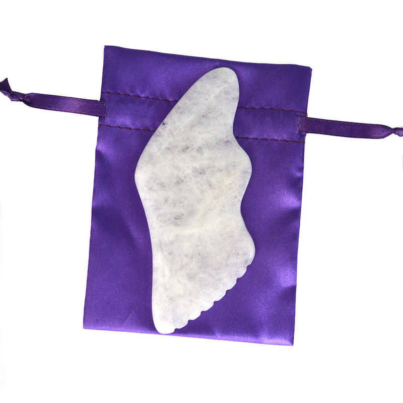 2024 White Jade Massage Device Custom Facial and Body Gua Sha Stone Scraping Board for OEM/ODM