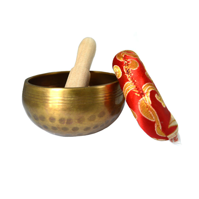 Cooper Material Nepal Chakra Gold Yoga Meditation Tibetan Custom Singing Bowl Set for Sound Therapy