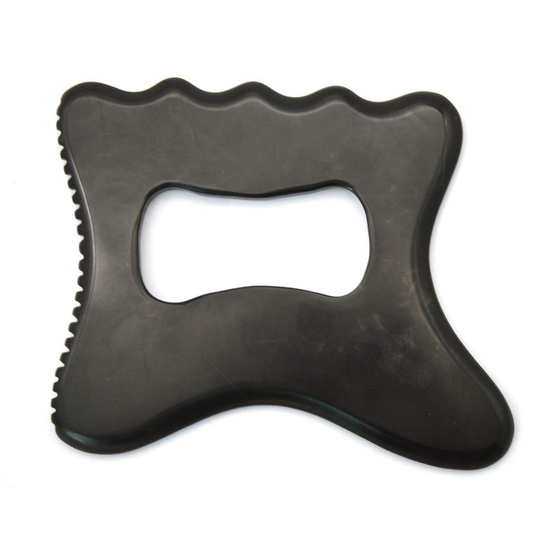 Professional Black Bian Stone Body Gua Sha Massage Tool for Personal Health Care and Acupuncture