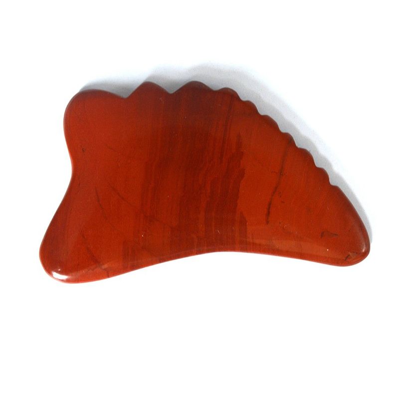 Red Jasper Massage Hammer for SPA Acupuncture Body Leg Facial Jade Guasha Massager Board Gua Sha Tool
