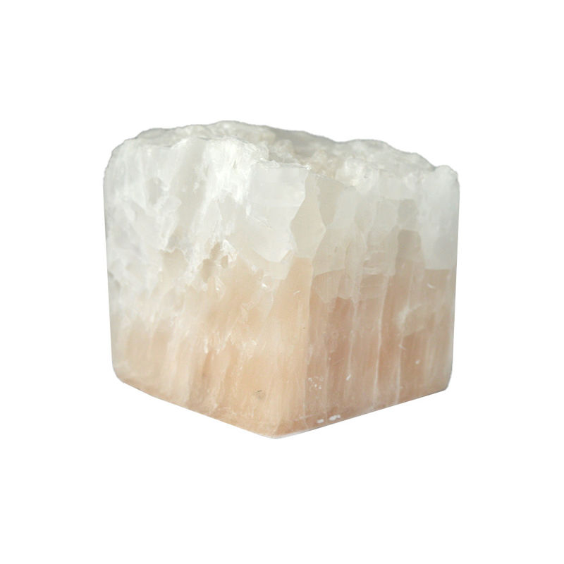 Regional Feature Pink Cube Shaped Essential Oil Aroma Diffuser with Irregular Crystal Jade Glacier Stone