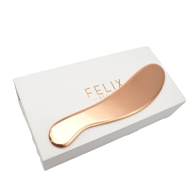 Copper Guasha Physical Therapy Chiropractic IASTM Metal Gua Sha Tools in Rose Golden Color for Soft Tissue Mobilization