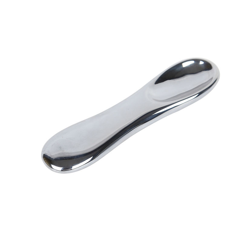 Facial Massager Luxury Silver Terahertz Stone Gua Sha Cosmetic Eye Cream Spatula for Beauty Care Cosmetics Tools