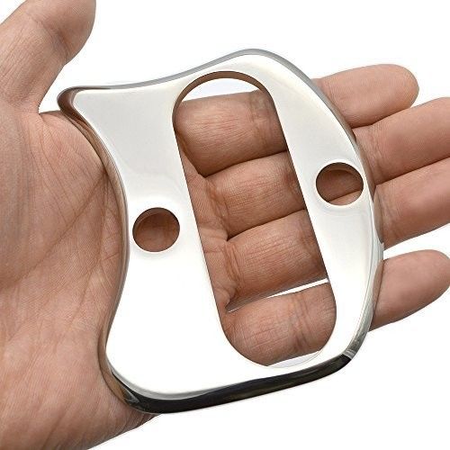 100*80*4.5mm MASSAGE Stainless Steel Guasha Scraping Massage Tools Iastm Metal Gua Sha for Reducing Wrinkles Newest Design