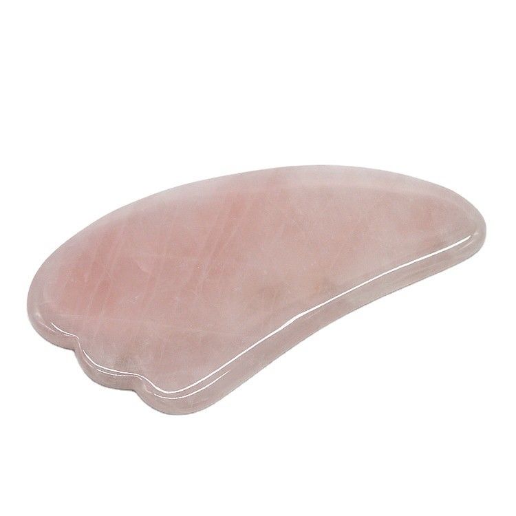 Polished Black Rose Quartz Gua Sha Massage Tool for Natural Face Beauty Treatment
