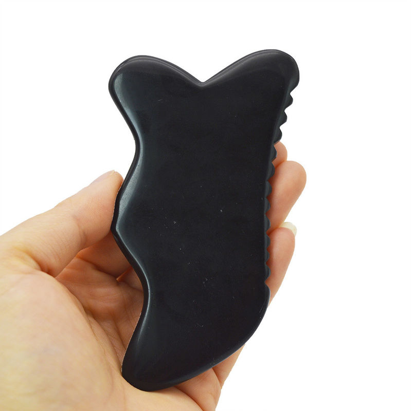 2024 Hand-Held Gua Sha Massage Tool Unique 7-Edge Gua Sha Bian Stone Gua Sha Facial Tool Function Head Healthcare Massager