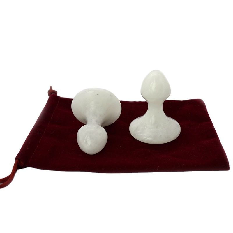 Logo Customized White Jade Gua Sha Massage Tool for Face and Neck Pain Relief Massage Stone