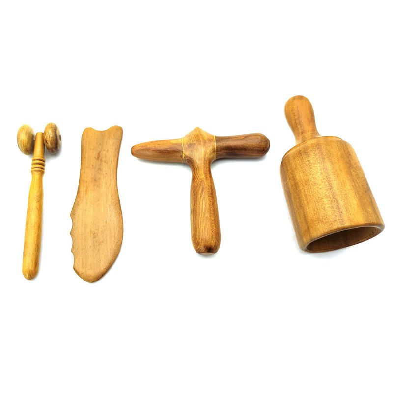 Massage Hammer Wooden Gua Sha Scraping Massage Guasha Tools Traditional Cupping For Body And Wooden Massage Roller