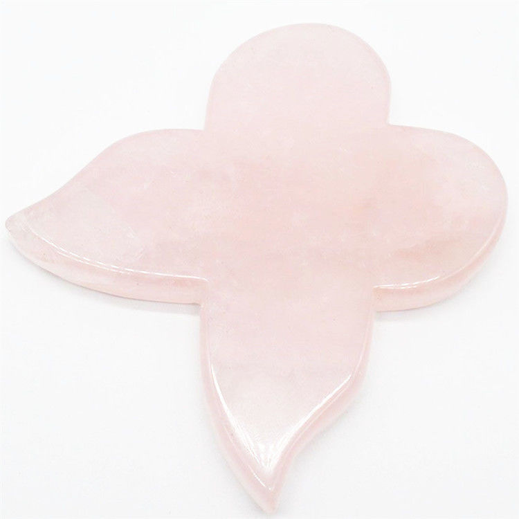 The Better Natural Rose Quartz Guasha Tools for Massager Butterfly Guasha Body Massager OEM ODM